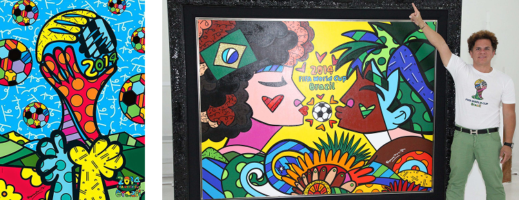 FIFA ワールドカップ ブラジル大会のロゴ、ポスター、モニュメントを制作